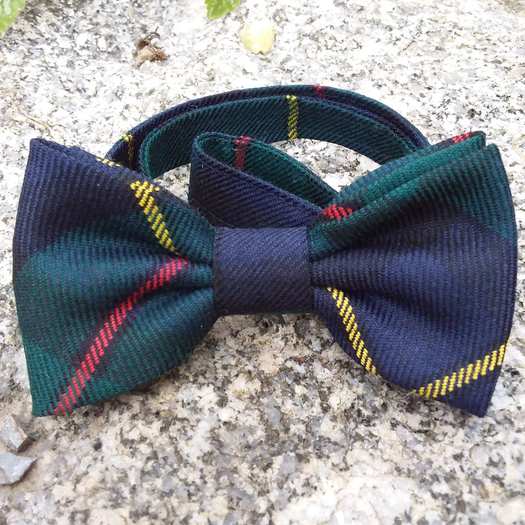 Bow Tie~Self or Pre-tied Clan Tartan 100% wool