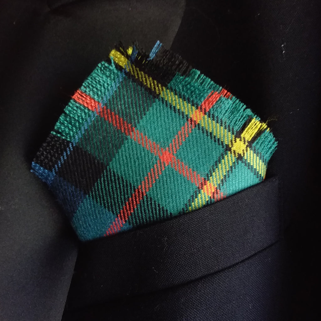 Pocket Square~Clan Tartan 100% Wool