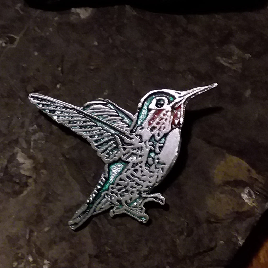 Hummingbird Brooch