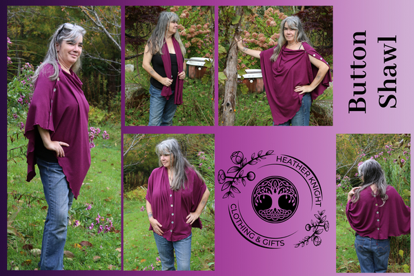 Knit Button Shawl Sale