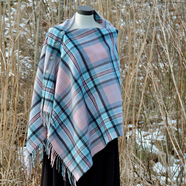 Deluxe Button Shawl~Lambswool