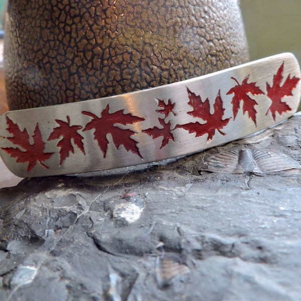 Maple Leaves Barrette