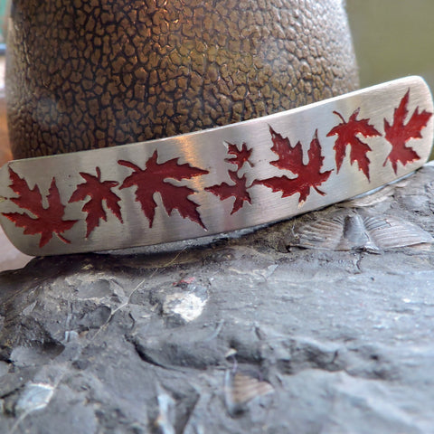 Maple Leaves Barrette