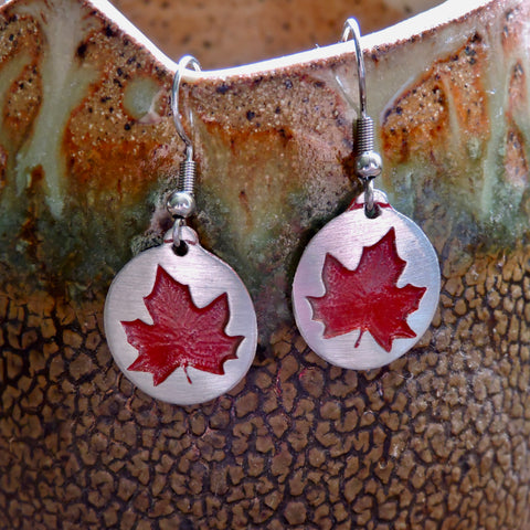 Canadian Maple Leaf Earrings