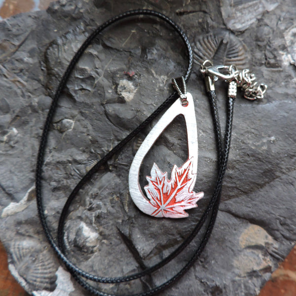 Maple Leaf Drop Pendant