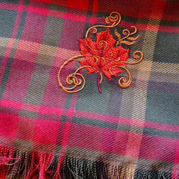 Maple Leaf Tartan Scarf