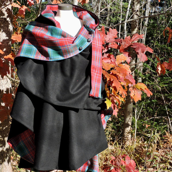 Reversible Hooded Cape
