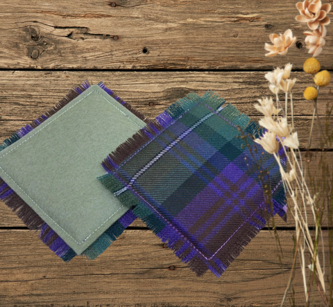 Fringed Coaster~Bulk Custom Branded