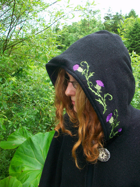 Thistles Arran Hooded Cape