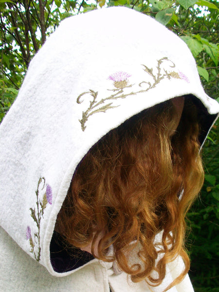 Thistles Arran Hooded Cape