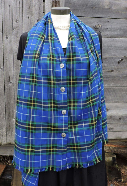 Button Shawl~Tartan