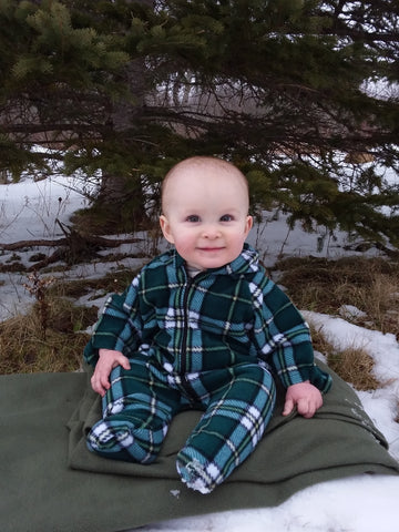 Tartan Baby Snowsuit