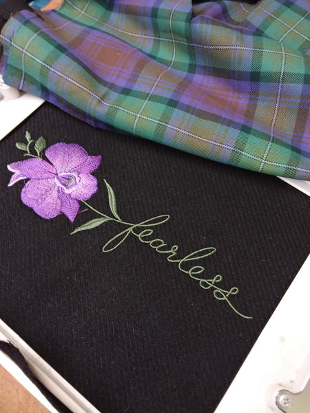 Flower Sentiments Scarf Clan & Speciality Tartan