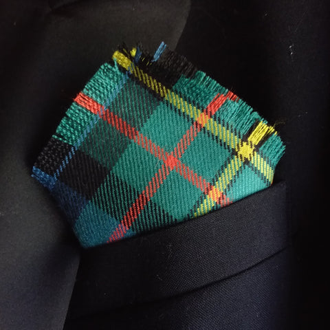 Pocket Square~Clan Tartan 100% Wool