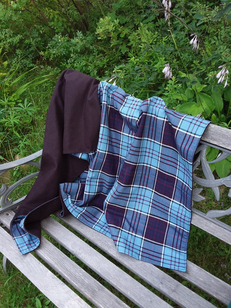 Wool Lined Lap Blanket~Poly/viscose tartan