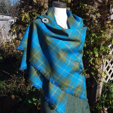 Half Shawl~ 100% Wool Speciality Tartan