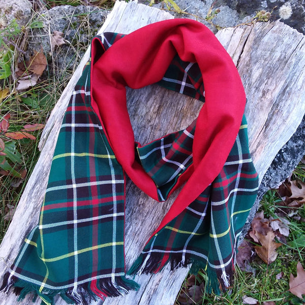 Wool Lined Scarf~Canadian Tartans 100% Wool