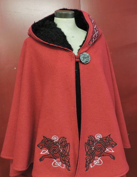 Celtic Embroidered Cape