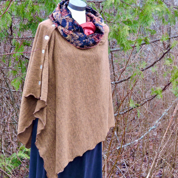 Knit Button Shawl