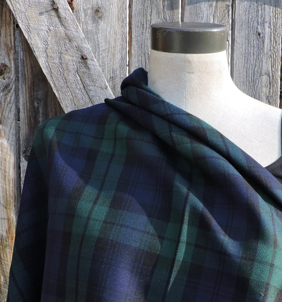 Black watch tartan scarf