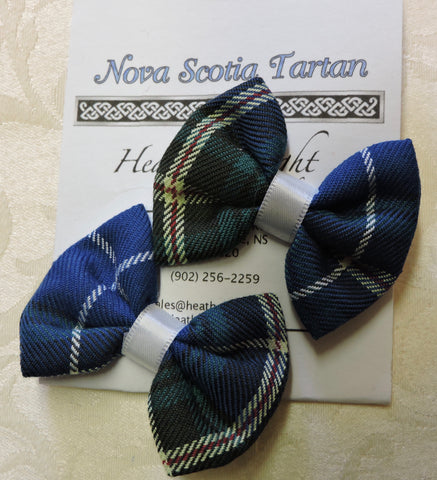 Nova Scotia Tartan Hair Bows