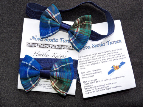 Nova Scotia Tartan Hair Bow