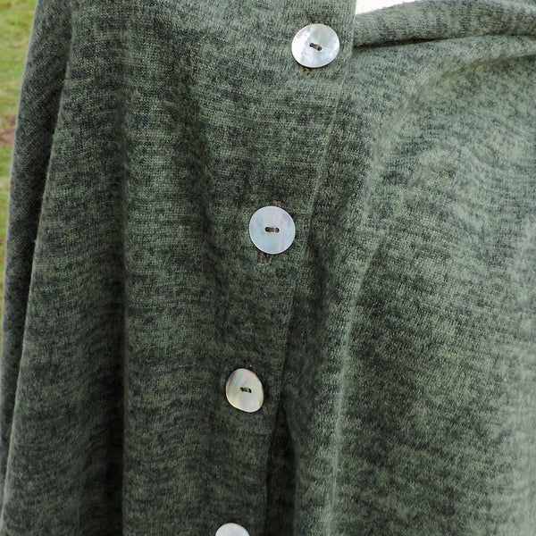 Knit Button Shawl