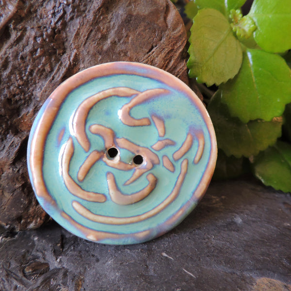 Porcelain Buttons X-Lg Celtic Knot