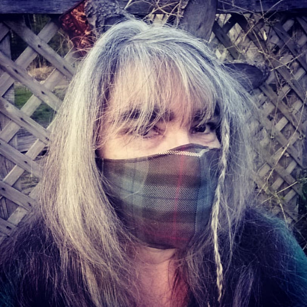 Clan Tartan Face Mask in Fraser Hunting Weathered Tartan