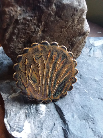 Cattails Brooch