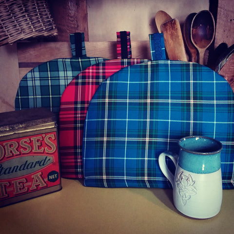 Tartan tea cozy