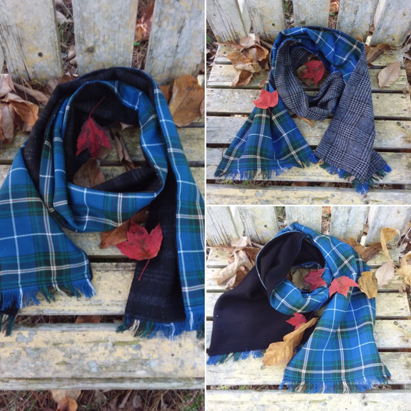 Wool Lined Scarf~Canadian Tartans 100% Wool